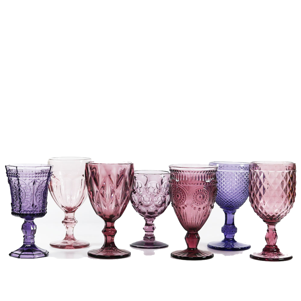 purple goblets