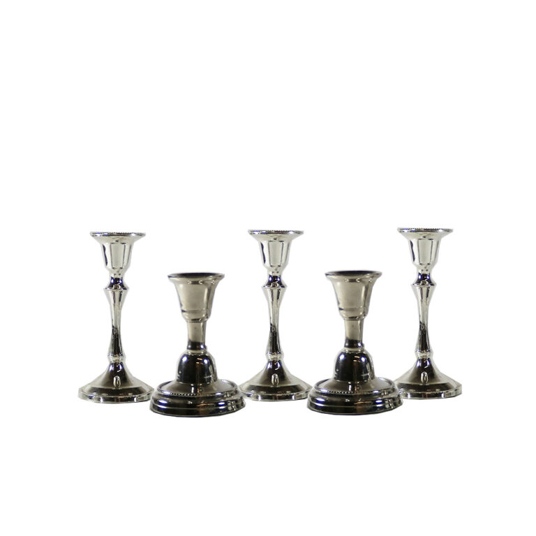 Vintage MCM Brass Candlesticks The Confetti Studio