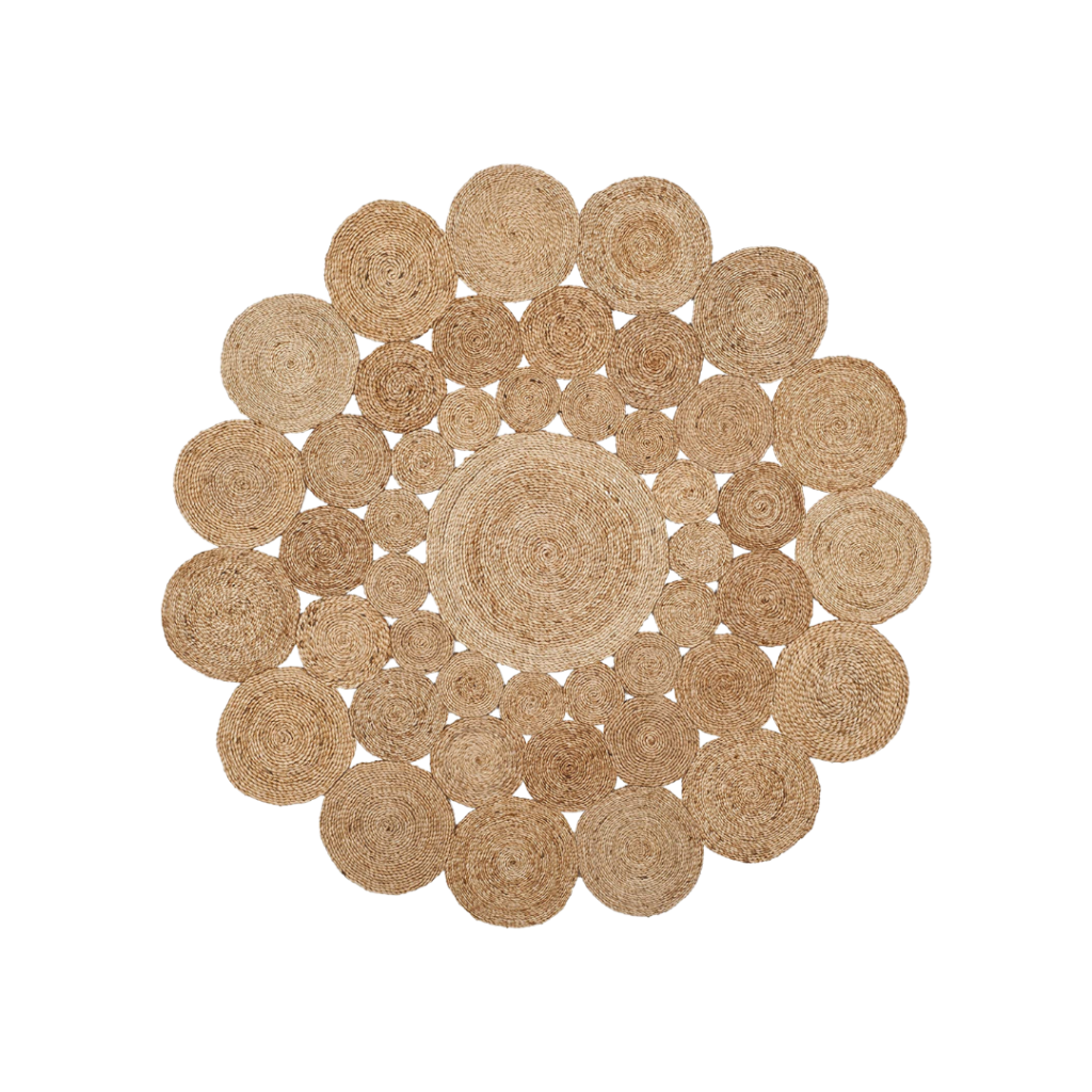 Round Confetti Rug Round Scalloped Jute Rug 7 x 7 – The Confetti Studio